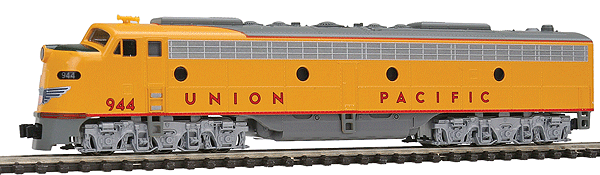 Union Pacific E9A (Armour Yellow, gray)
