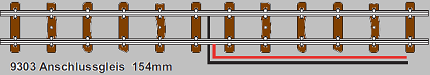 Feeder track 154 mm long (1 per pack)
