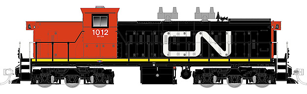 CN Black and Red - 1000 Series - A-1-A Trucks