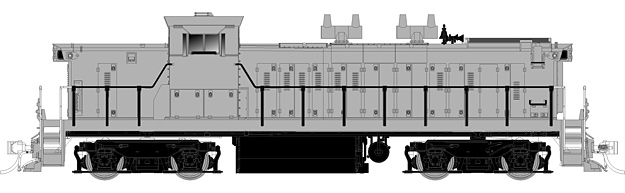 Undecorated 1100 Series 4-Axle Trucks