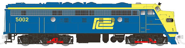Penn Central blue & yellow FL9 1970 - 1976+