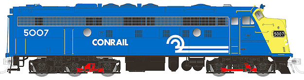 Conrail blue & yellow FL9 1976 - 1982+