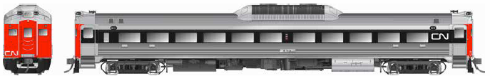 CN Noodle (Black Window Band) Phase 1
(late blister) w/rebuilt ends DC/DCC (Sound)