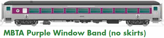 MBTA Purple Window Band (no skirts)(Silver