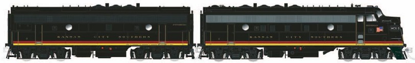 Kansas City Southern FP9A/FP9B Set