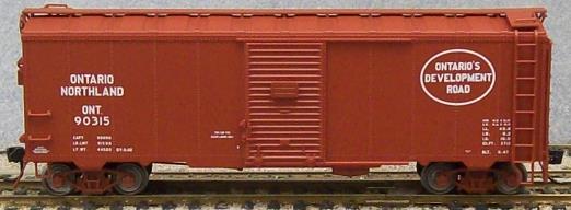 ONR 40' Box Car, NSC#1 Ends, Flat Panel Roof,