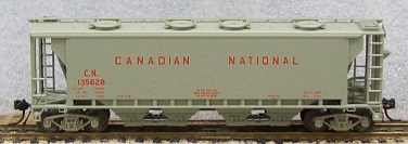 Canadian National, 8 Round Hatches, Grey with