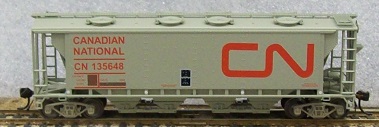 Canadian National, 8 Round Hatches, Grey with