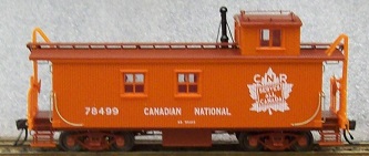 Canadian National, Red #11 with Tilted White
Maple Leaf, (Straight Exhaust Stack, scribed board roof)