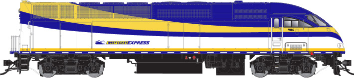 MP40PH-3C West Coast Express with DCC and