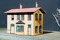  HO Santa Fe No. 1 Standard Two Story Depot Kit  