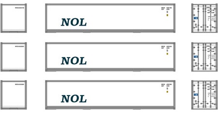 NOL 40' Container 3-Pack