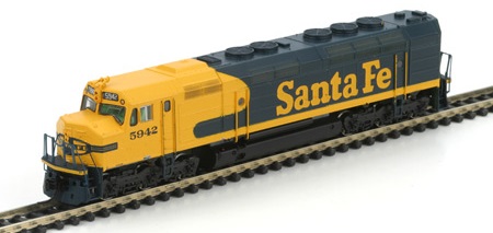  ATSF Blue/Yellow Warbonnet with DCC
 