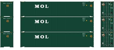 MOL 45' Container 3-pack
