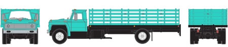 1968 Ford F-850 Stake Bed Truck - Jade