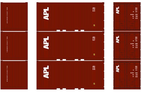 20' Corrugated Container w/Panel, APL (3-