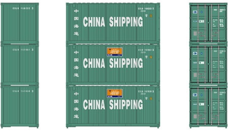 20' Bevel Container, China Shipping (3-