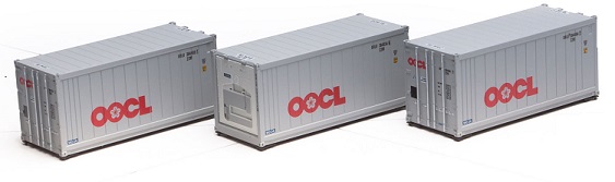 20' Reefer Cont, OOCL (3-Pack)