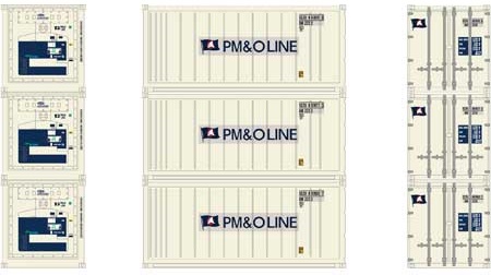 20' Reefer Container, PM&O (3-Pack)