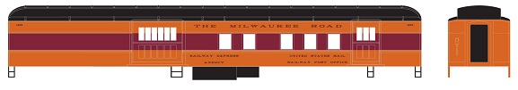 Milwaukee Road Heavywieght RPO Car