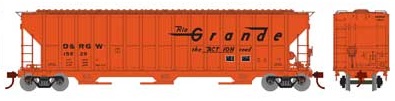 FMC 4700 Covered Hopper, BN/Bland