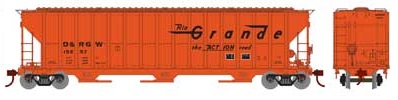 FMC 4700 Covered Hopper, BN/Bland