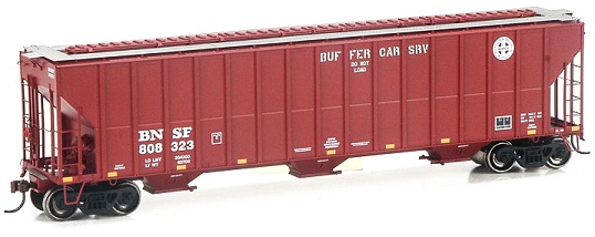 FMC Covered Hopper, BNSF/Buffer Car