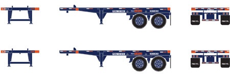 20' Container Chassis, P&O Nedlloyd (2-