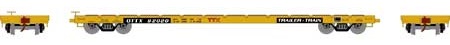 60' Flat Car, OTTX/Red Logo