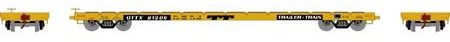 60' Flat Car, OTTX/Black Logo