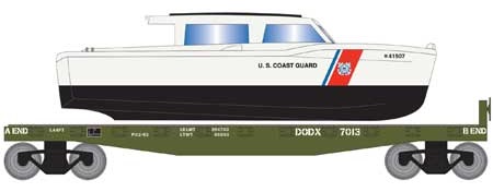 40' Flat w/Coast Guard Boat
