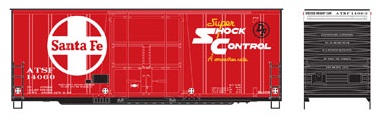 40' High Cube Plug Door Box, Santa Fe