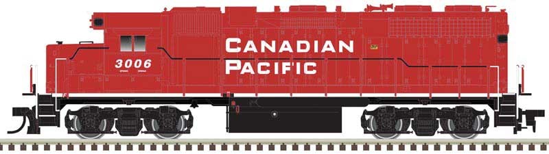  EMD GP38 - Standard DC - Master
Silver -- Canadian Pacific (2010s Scheme; red, white; Block Lettering)
 