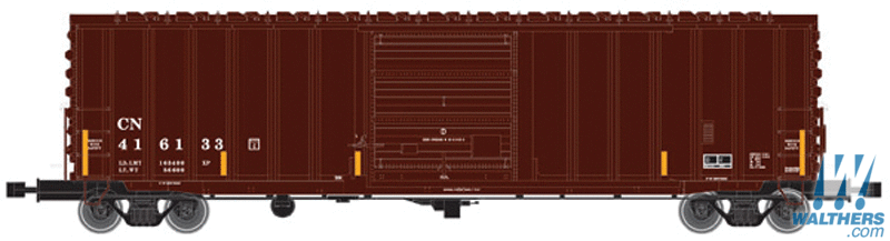  Canadian National (Boxcar Red, yellow

 