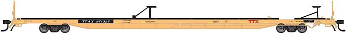 Intermodal Flatcar - (yellow, black,