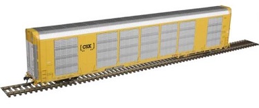Gunderson Multi-Max Enclosed Auto Rack
- CSX (silver, yellow, black, CSX Boxcar Logo, TTX red logo)