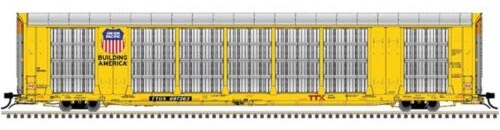 Gunderson Multi-Max Enclosed Auto Rack
- Union Pacific (silver, yellow, black; Building America, TT Logos)