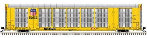 Gunderson Multi-Max Enclosed Auto Rack
- Union Pacific (silver, yellow, black; Building America, TT Logos)