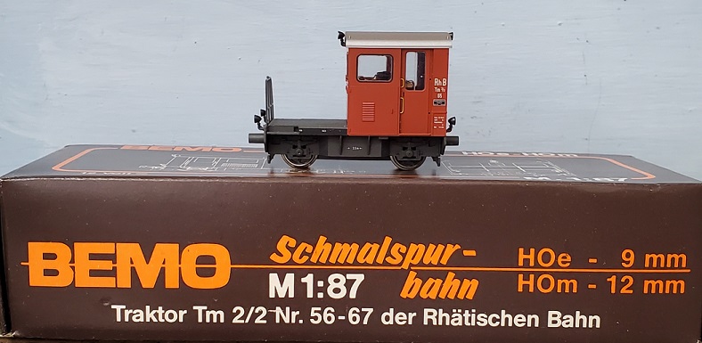 H0e Traktor Tm 2/2 Nr. 56-67 der Rhatischen Bahn