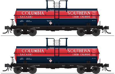 6000 Gallon Tank Car - Columbia Southern 4-