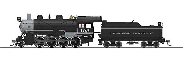 2-8-0 Consolidation - Sound, DCC and Smoke -
Paragon4 - Toronto, Hamilton & Buffalo (black, graphite)