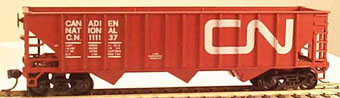 70-Ton 12-Panel 3-Bay Hopper - Ready to Run
-- Canadian National (Boxcar Red, Large Noodle Logo)
