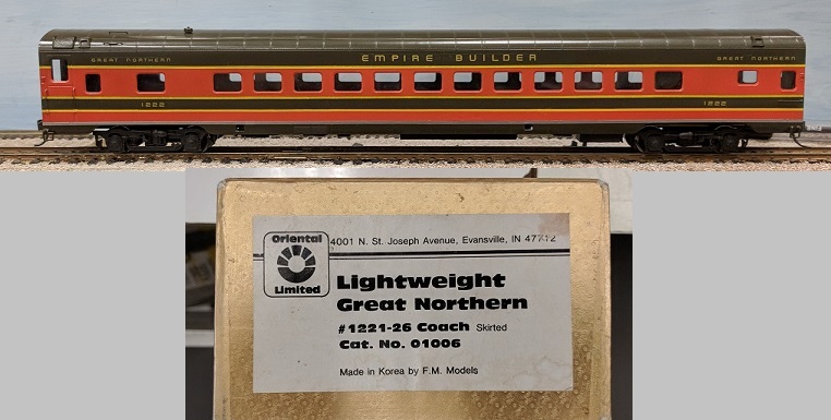 Great Northern Railway - Great Northern Lightweigh Coach
Series #1221-1226