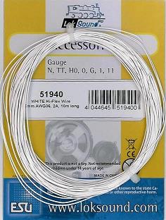 Thin cable, Diameter 0.5mm, AWG36, 2A,