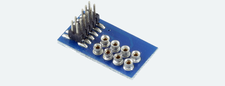 Adapter board, for connection 8-pin NEM652
decoders to locos with PluX12, 16, 22 interface
