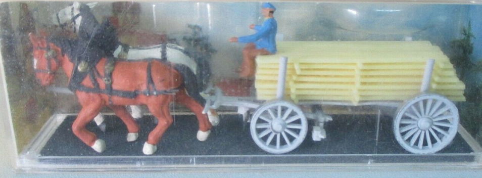 Wagon with Lumber Load