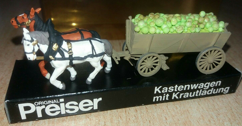 Wagon with Cabbage Load
