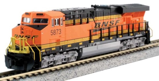 GE ES44AC GEVO - Standard DC --
BNSF Railway (black, orange, yellow, Wedge Logo)

 