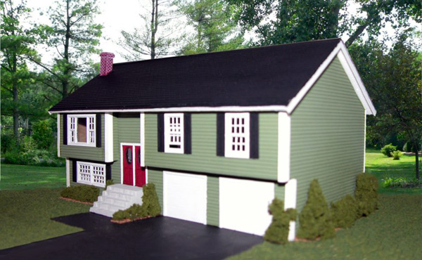HO Hillcrest Raised Ranch House Kit