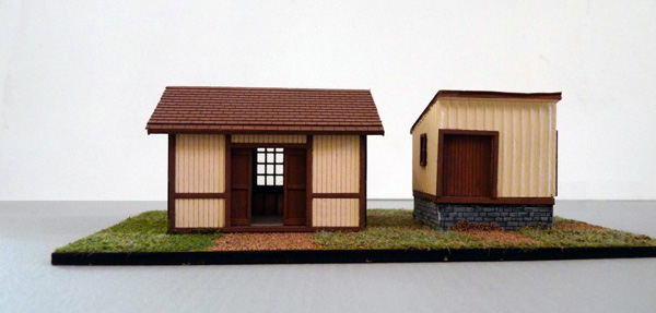 HO P.R.R. Baggage Building #1 and Small Freighth Building